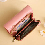 Casual Women Soft Leather Shoulder Bag Large Capacity Crossbody Wallet