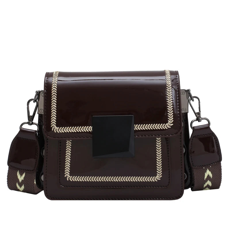 Casual Women's Shoulder Bag Wide Strap Messenger Bag