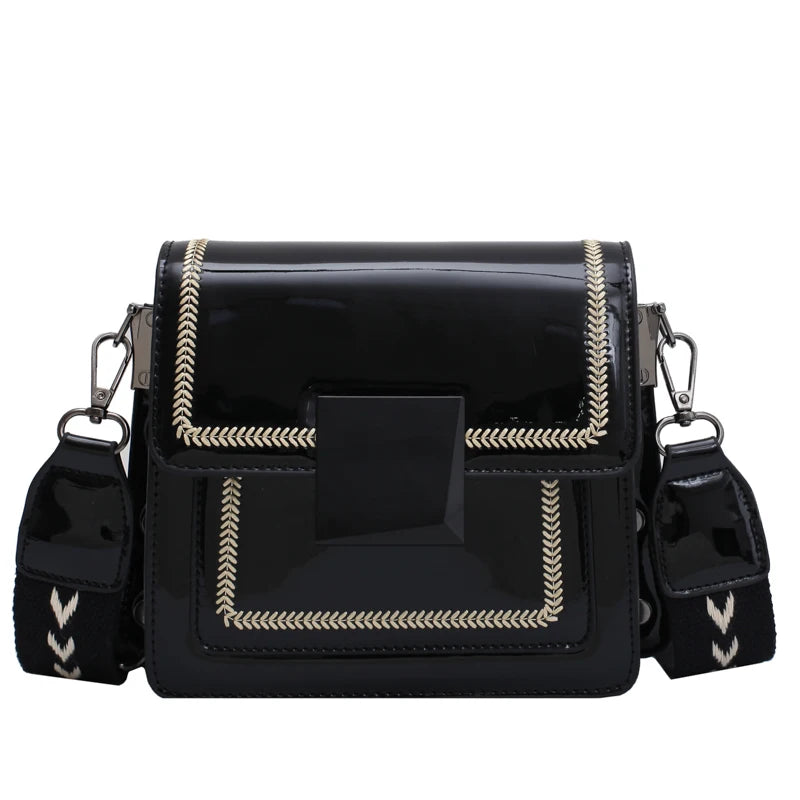 Casual Women's Shoulder Bag Wide Strap Messenger Bag