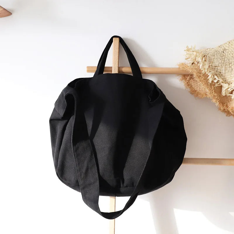 Casual Women's Denim Bag Female Solid High Canvas Shoulder Bag
