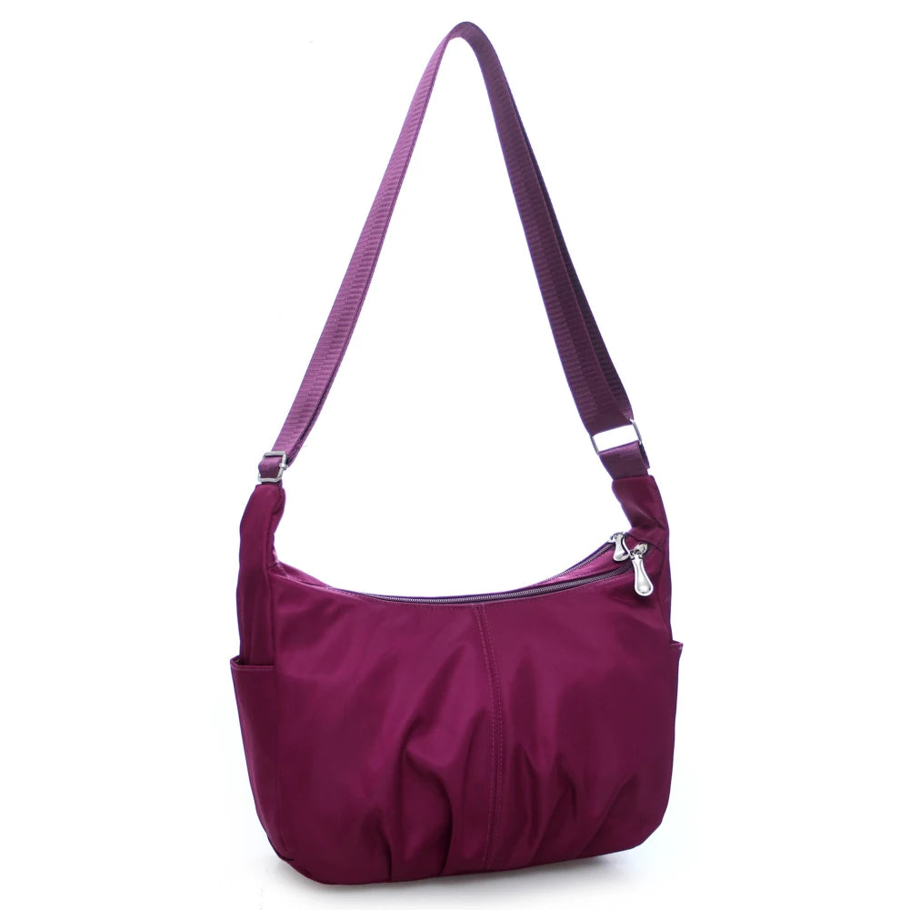 Casual Women's Nylon Waterproof Sling Shoulder Bag Large Capacity Crossbody Bag