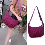 Casual Women's Nylon Waterproof Sling Shoulder Bag Large Capacity Crossbody Bag