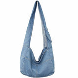 Casual Denim Shoulder Bag for Women Canvas Messenger Bag