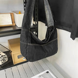 Casual Denim Shoulder Bag for Women Canvas Messenger Bag