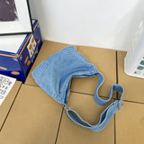Casual Denim Shoulder Bag for Women Girls