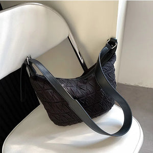 Casual Nylon Tote Bag for Women Zipper Handbag