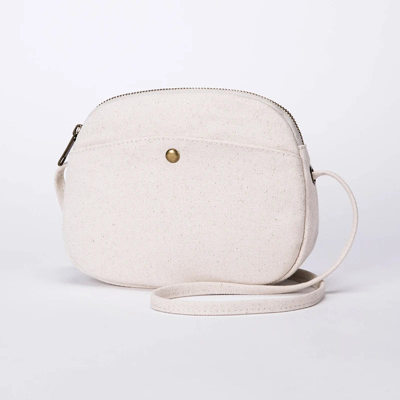 Casual Canvas Shoulder Bag Mini Shell Bag