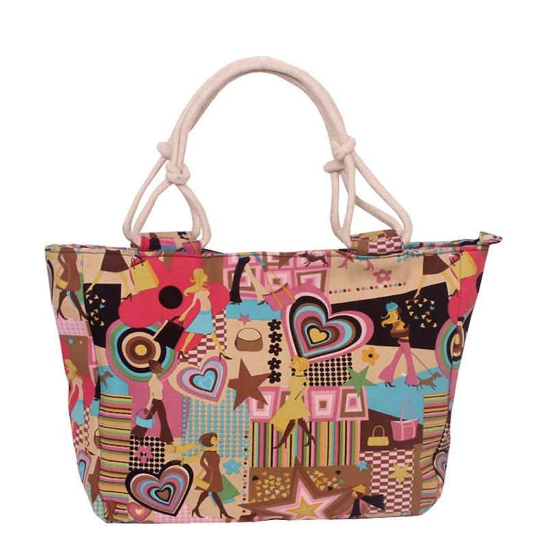 Casual Canvas Bag Women Shoulder Bag Large Tote Bag 01-SB