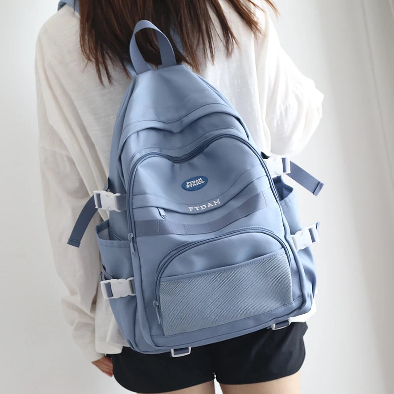 Casual Schoolbag Female Junior Backpack Male Backpack Female Shoulder College St