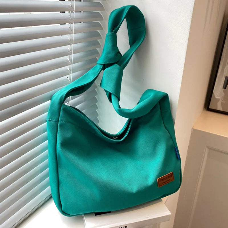 Casual Canvas Handbag Tote Messenger Shoulder Bag for Women