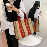 Causal Linen Weave Women's Bags Tote Large Capacity Shopper Bag