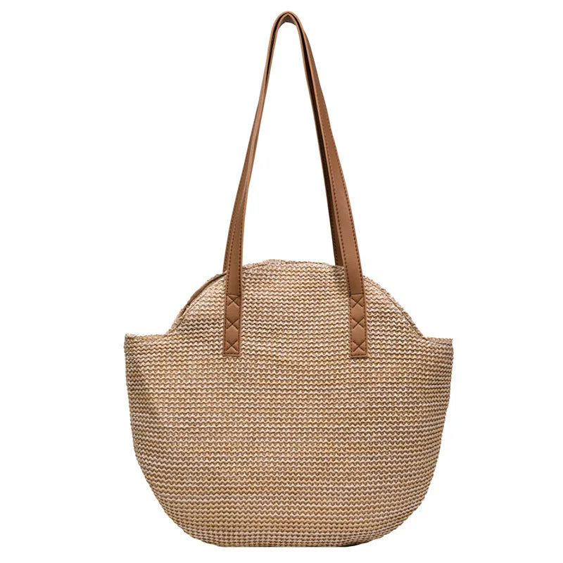 Celebrity Bags Women's Spring Retro Straw Woven Shoulder Bag