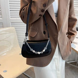 Chain Pattern Shoulder Women's Bag Pu Leather Crossbody Bags