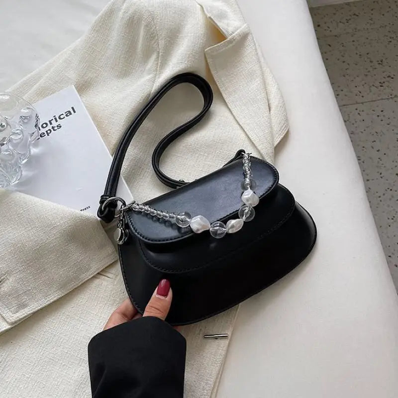 Chain Pattern Shoulder Women's Bag Pu Leather Crossbody Bags