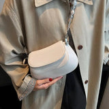 Chain Pattern Shoulder Women's Bag Pu Leather Crossbody Bags