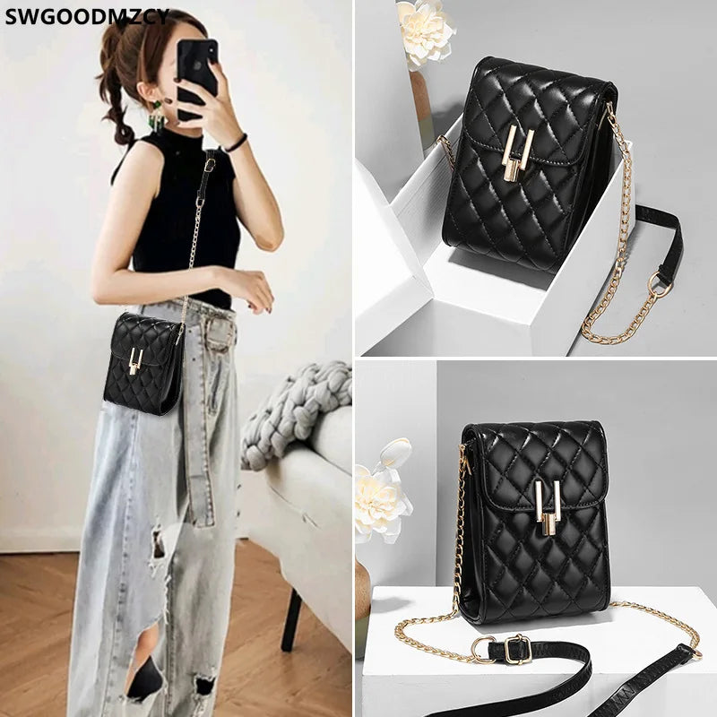 Chains Office Sling Bag for Women Crossbody Shoulder Bag LOCK