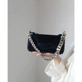 Small Shoulder Messenger Bag with Chain Strap for Women