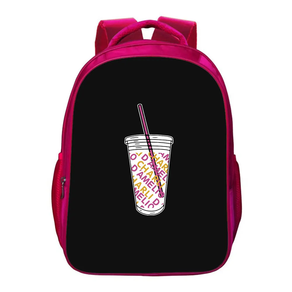 Charli Damelio Backpack Children Bag Teen Bookbag Boys Cartoons Girls School Bag