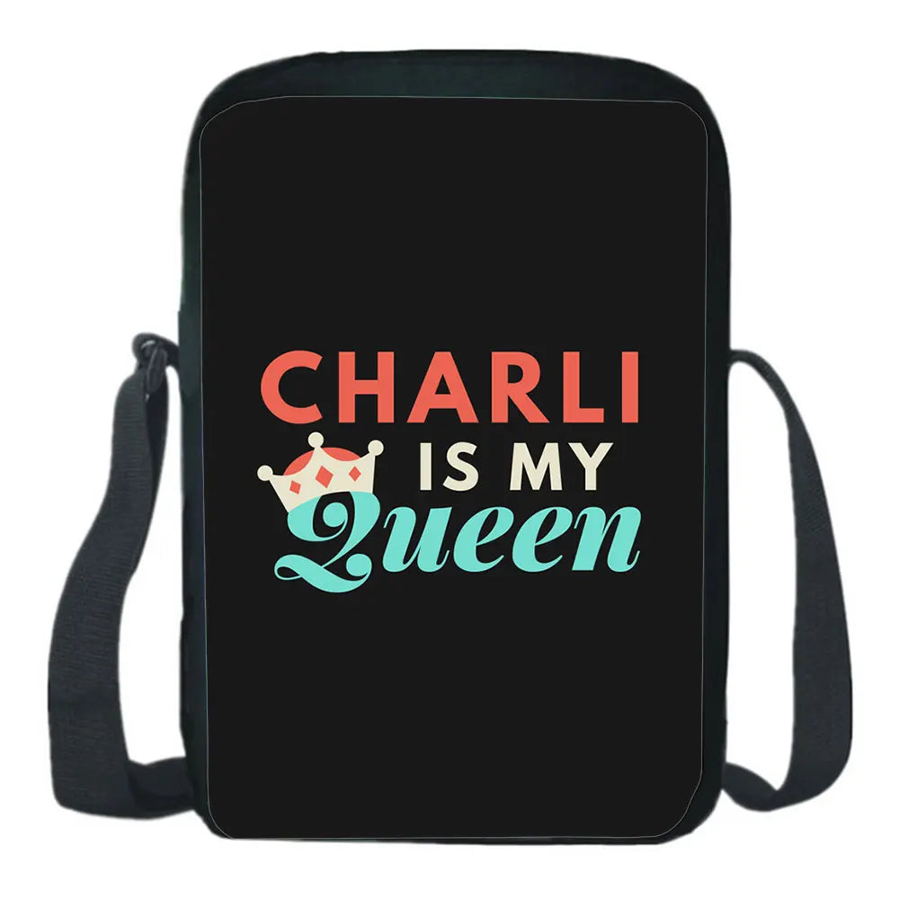 Charli Damelio Messenger Bag Unisex Cartoon Crossbody Shoulder Bags