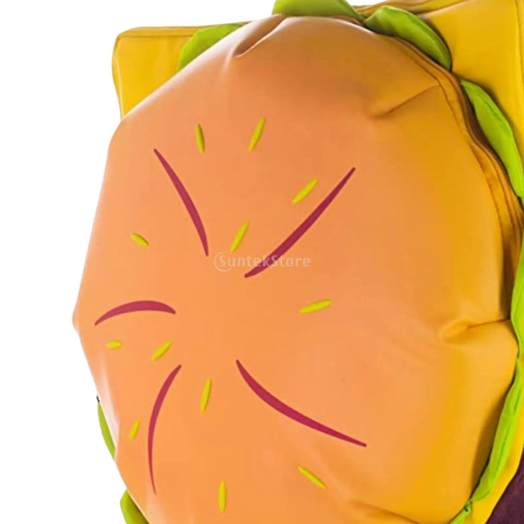 Cheeseburger Backpack Bag Holder for Daily Use, Hamburger Daypack
