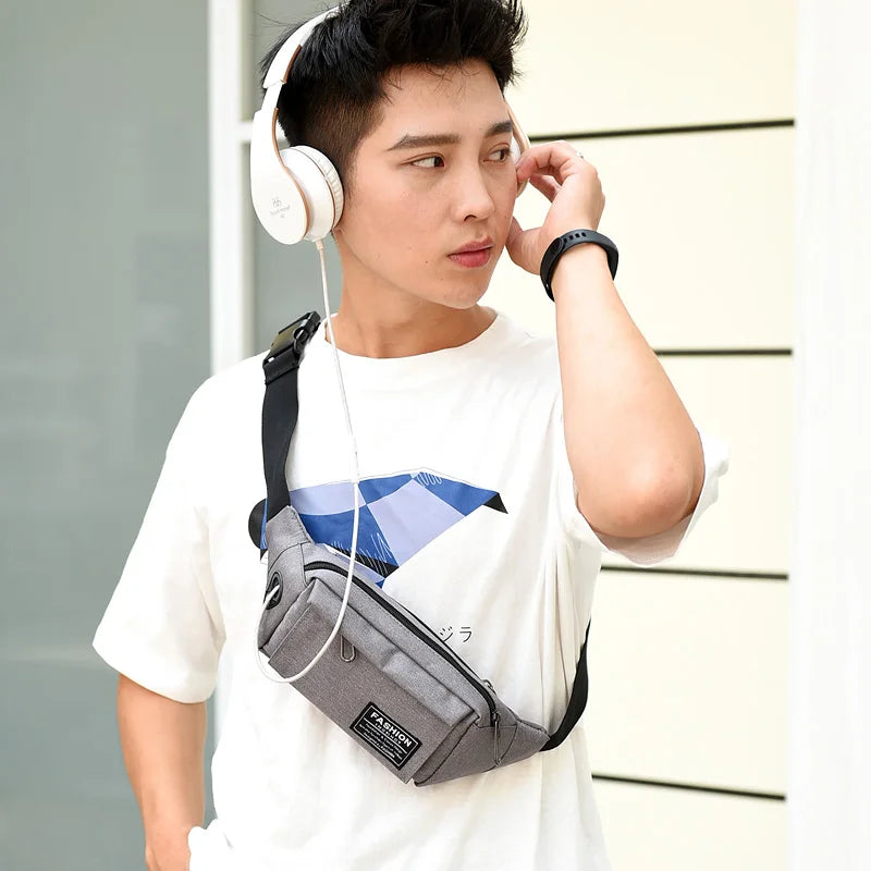 Casual Chest Bag Multi-function Shoulder Bag Waist Bag Men