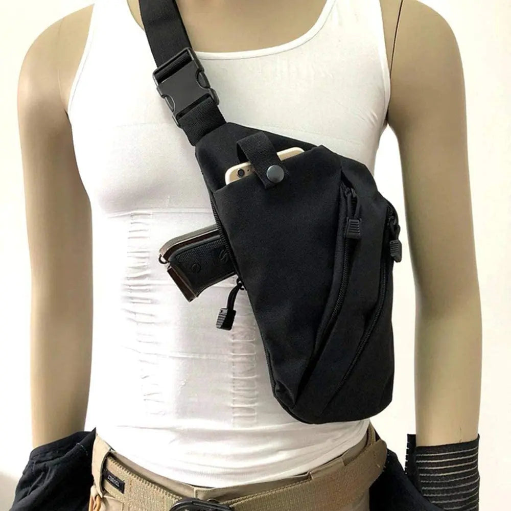 Tactical Chest Bag Shoulder Anti-Theft Wallet Men Outdoor Pistol Gun Bag