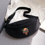 Cartoon Print Chest Bag for Outdoor Sports, Running, Cycling - Waist Bag