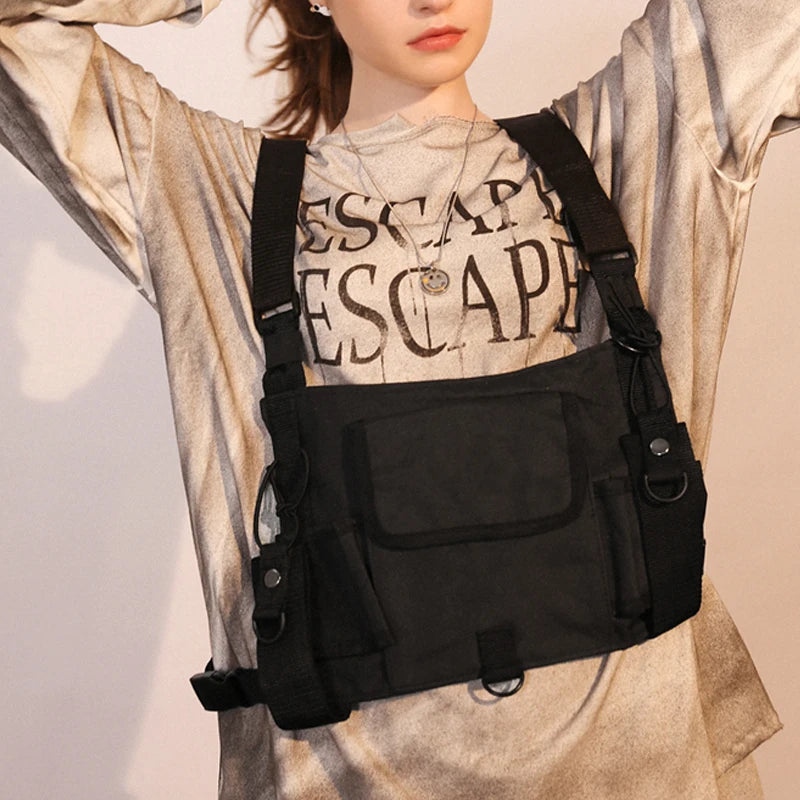 Tactical Chest Rig Bag Streetwear Unisex Functional Cross Hip Waist Bag