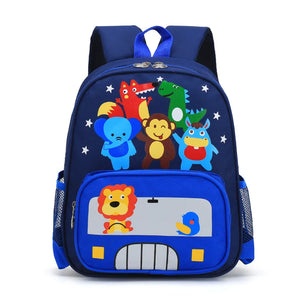 Kids Cartoons Lion Backpack Lightweight School Bag Boys Girls Animal Bolsas