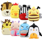Kids Cartoon Animal Backpack Plush School Bag Boys and Girls