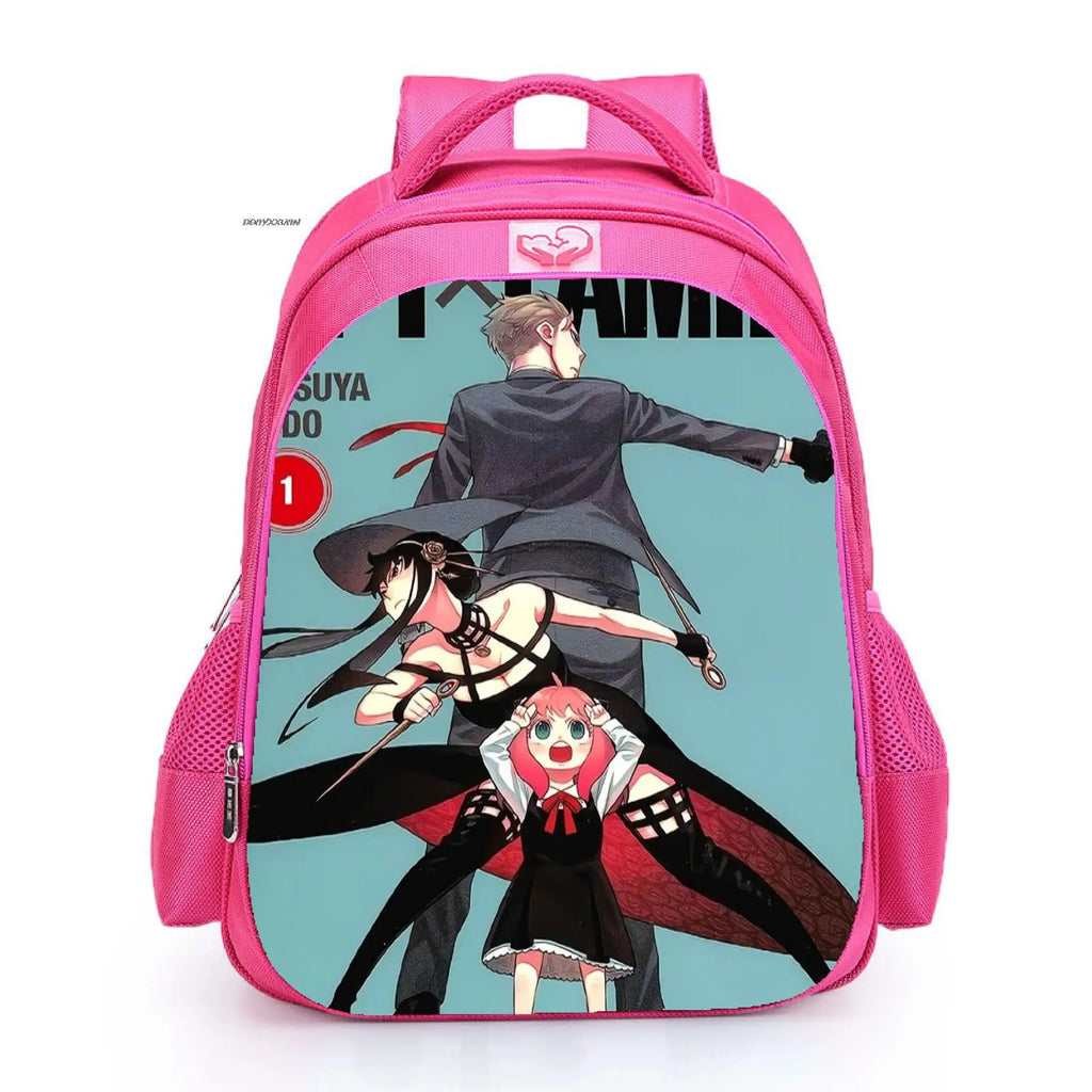 Kids Backpack SPY?FAMILY Primary School Bags for Boys Girls 16inch