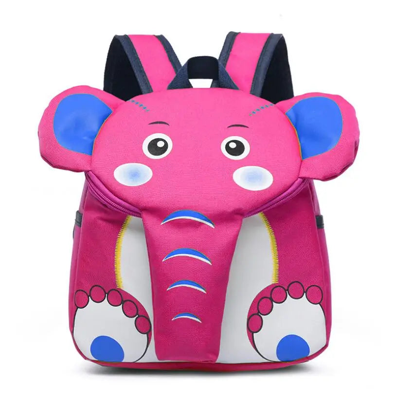 3D Cartoon Animal Elephant Kids Backpack