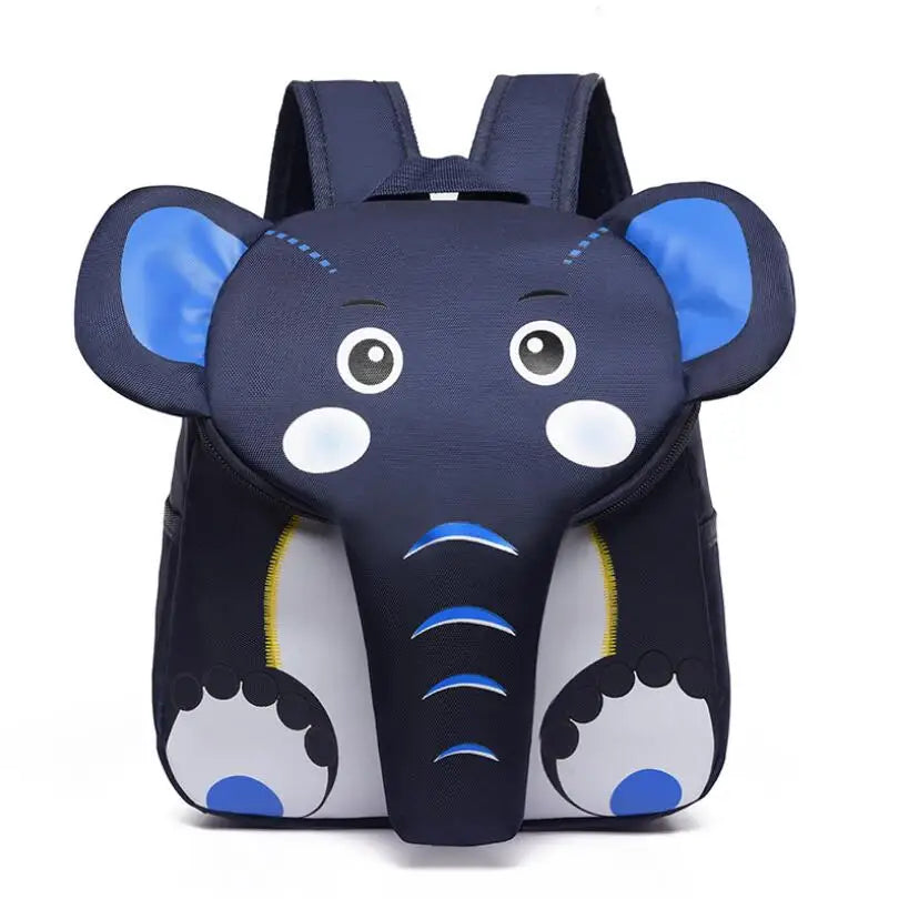 3D Cartoon Animal Elephant Kids Backpack
