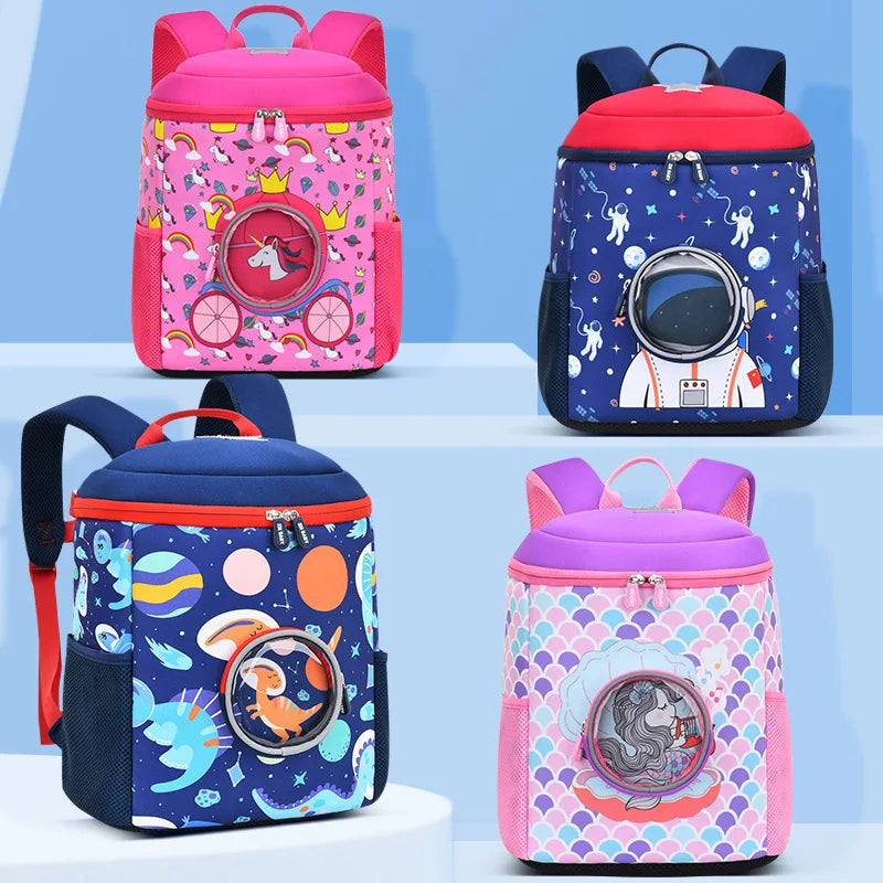 Cartoon Dinosaur Kids Backpack for Boys Girls