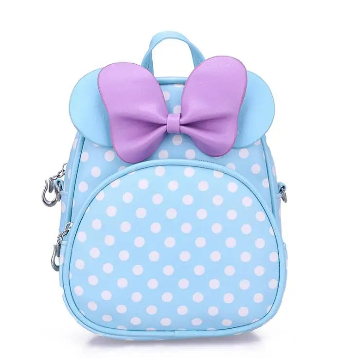 Cute Cartoon Bow Tie Girl's School Backpack