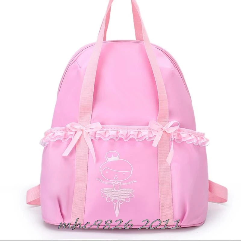 Kids Ballet Dance Backpack Embroidered Ballerina School Bags Girl
