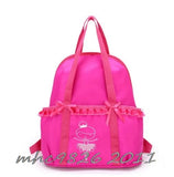 Kids Ballet Dance Backpack Embroidered Ballerina School Bags Girl