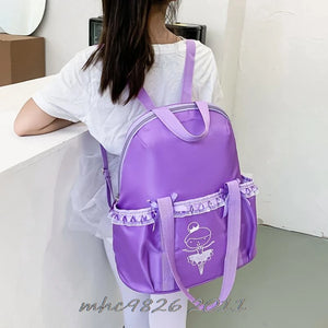Kids Ballet Dance Backpack Embroidered Ballerina School Bags Girl
