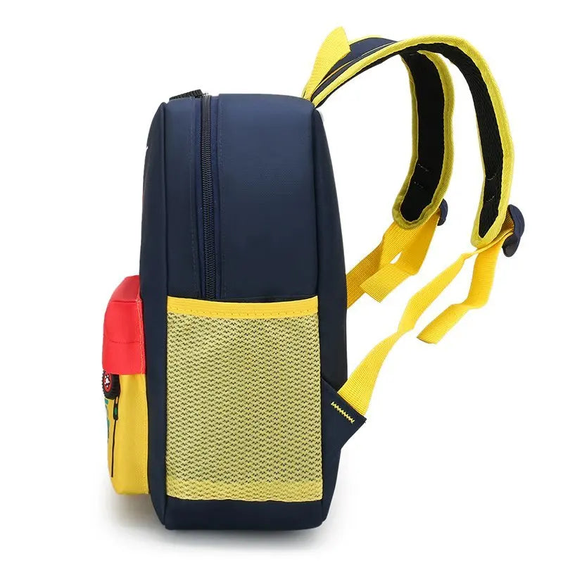 Kids Cartoon Car World Backpack Lightweight School Bag Waterproof Bookbag