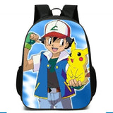 Kids Cartoon Backpack 16-inch School Bag for Grades 1-3