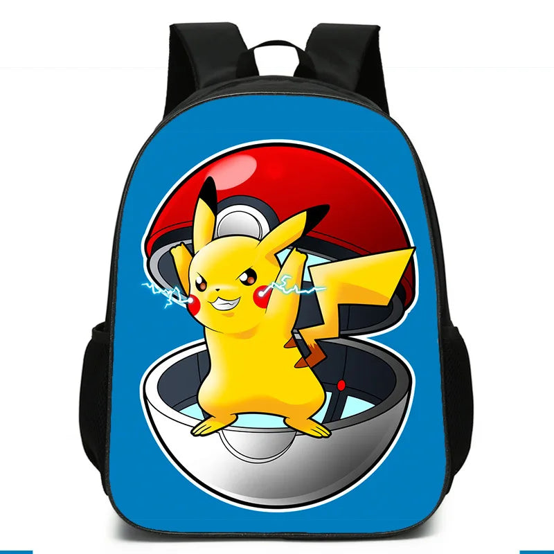 Kids Cartoon Backpack 16-inch School Bag for Grades 1-3