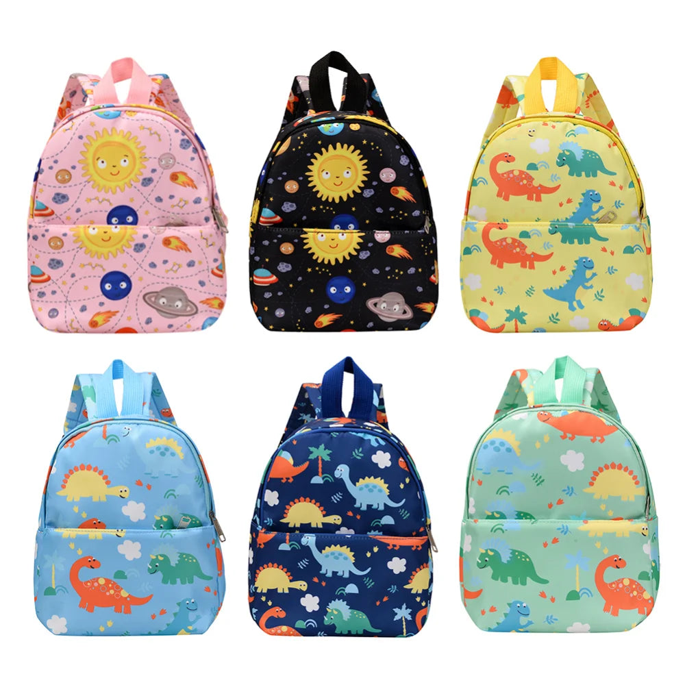 Children Dinosaur Cartoon Backpack Kids Kindergarten Boys Girls School Book Bags