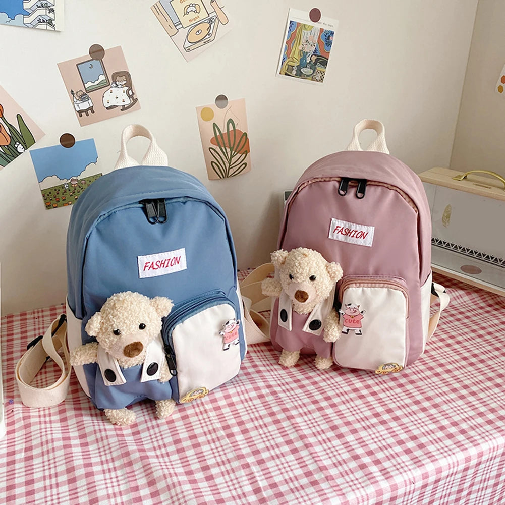 Kids School Backpack Large Capacity Zipper Book Bag