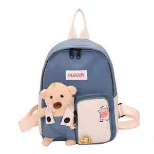 Kids School Backpack Large Capacity Zipper Book Bag