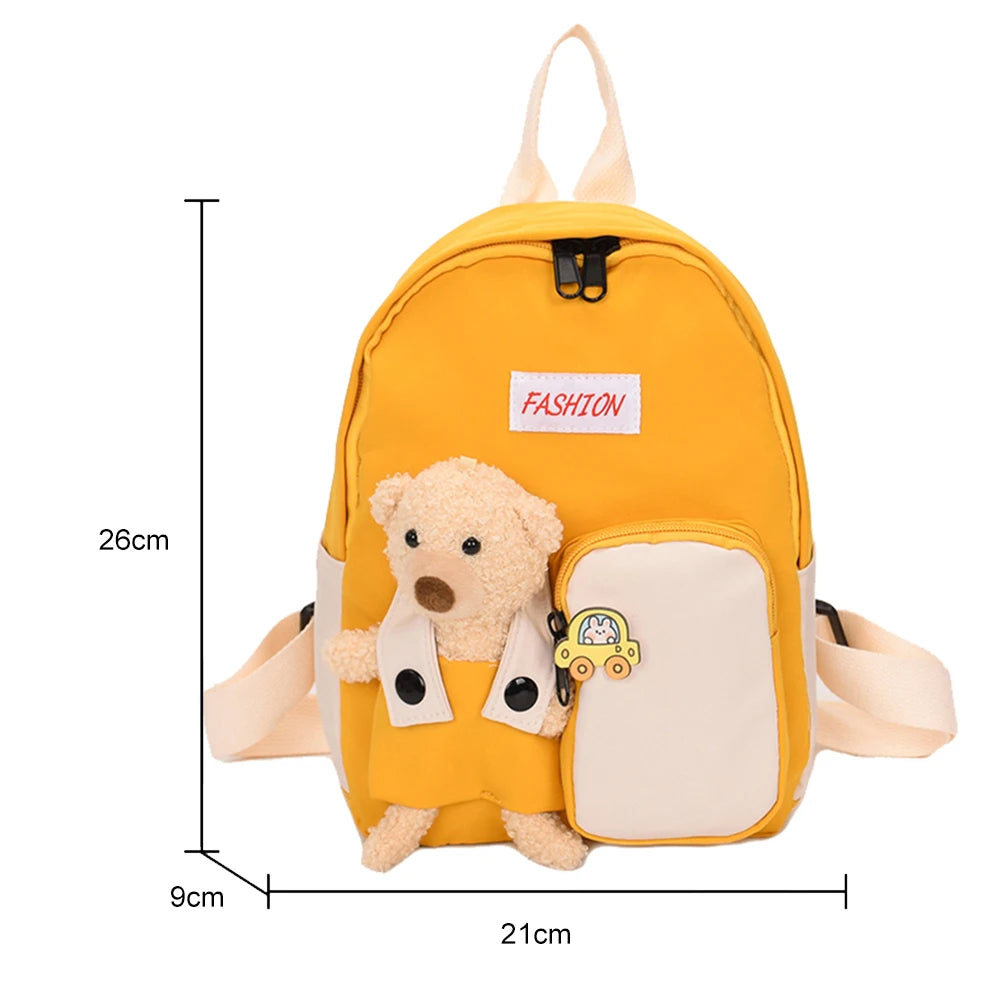 Kids School Backpack Large Capacity Zipper Book Bag