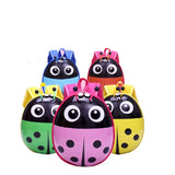 Kids Ladybug School Bag Cartoon Kindergarten Backpack Eggshell