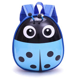 Kids Ladybug School Bag Cartoon Kindergarten Backpack Eggshell