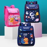 Kids Orthopedic School Backpack Zoo Story Printing Grades 1-3