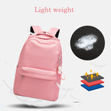 Waterproof Nylon Girls School Backpack Teenager Bag with Lovely Doll Zipper