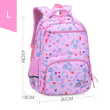 Girls School Backpack Flower Design for Grades 1-6